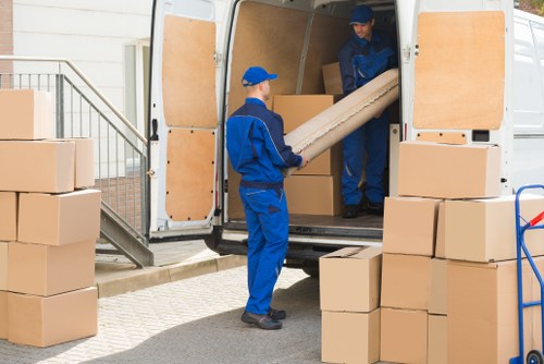 Local waste separation and recycling process for removals in West Kensington