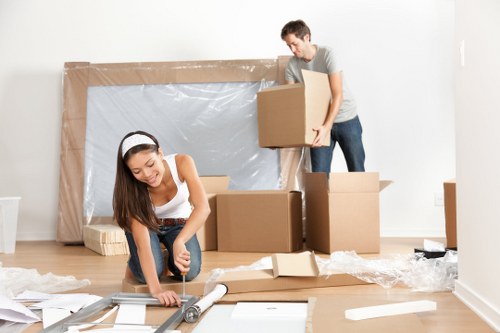 Removal truck hire service for a move in West Kensington