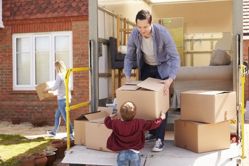 Local moving team working around West Kensington property access and parking