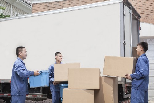 Office relocation equipment being moved carefully in West Kensington