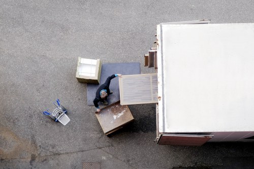 Charity reuse and material sorting during a West Kensington house move