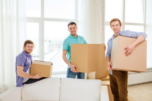 Prepared removal team handling access challenges in London flats
