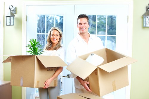 Local commercial removals team handling access challenges in West Kensington